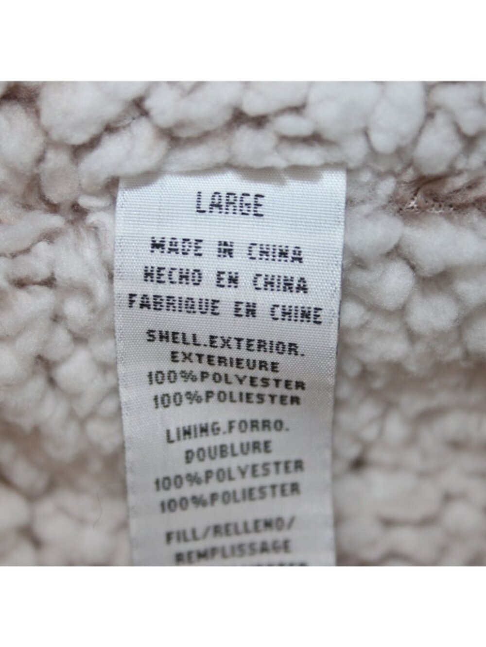 Thread Supply Vest Sz L Gray White Purple Plaid Fleece Lined 100% Polyester Vest - Picture 6 of 11